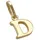 GALLAY Anhänger gold 8x6mm