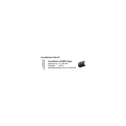 KWG L-2080 Birke antik Designervinyl-Steckfußleiste