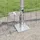 vidaXL Zaun mit Pfosten 0,6 x 25 m Silber/Stahl