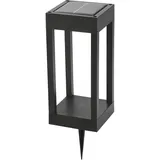 Megatron Solar Pollerleuchte schwarz 45lm 3000K+RGB mit Erdspieß IP44