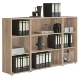 BMG Möbel Aktenregal Holzwerkstoff 172,6 cm x 113,6 cm x 33 cm braun