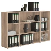 BMG Möbel Aktenregal Holzwerkstoff 172,6 cm x 113,6 cm x 33 cm braun