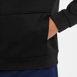 Nike Multi Therma-FIT Repel Fleece Hoodie Kinder 010 black/lt smoke grey/htr/white L 147-158 cm