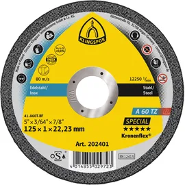 KLINGSPOR Trennscheibe 125 mm 25 Stück