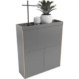 Müller SMALL LIVING Sekretär »FLAI Home-Office kompakt«, drei Rückwände: Melamin, magnetisch oder mit 6mm dickem Bulletin Board, schwarz-weiß