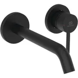 Ideal Standard Ceraline Nuovo Fertigmontageset BD764XG für Unterputz-Wand-Waschtischarmatur, Ausladung 180mm, silk black