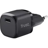 Trust Maxo Ultrakleines 20W USB-C-PD-Ladegerät, Schwarz