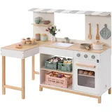 Musterkind Spielküche Robusta, weiss | natur,