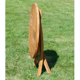 ALEOS. Gartentisch Ø 80 x 75 cm Braun