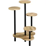 KESPER Blumenständer 64,5 x 46 x 72,5 cm Schwarz