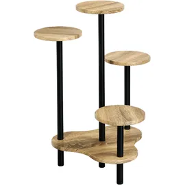 KESPER Blumenständer 64,5 x 46 x 72,5 cm Schwarz