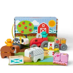 Melissa & Doug Blockables Bauernhof Bauset
