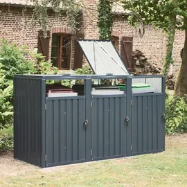 sweeek Mülltonnenabdeckung 3 Größen  grau