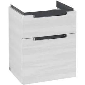 Villeroy & Boch Subway 2.0 Waschtischunterschrank, 2 Auszüge, Waschbecken mittig, 485x590x380mm, A90710E8,