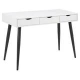 AC Design Furniture Schreibtisch Ivar, weiss, MDF, B: 50 x T: 110 x H: 77 cm