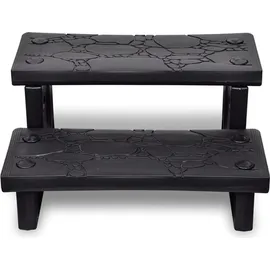 vidaXL Whirlpooltreppe Schwarz 0,65 m
