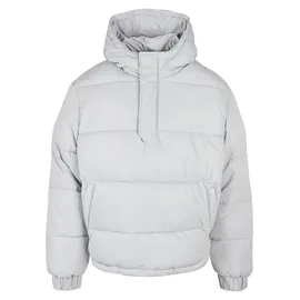 URBAN CLASSICS Hooded Cropped Jacke Light Gray L