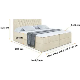 altdecor ERNINA 140 x 200 cm H4 Beige