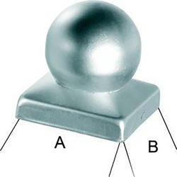 FORMAT Pfostenabdeckung tzn 100 mit Kugel
