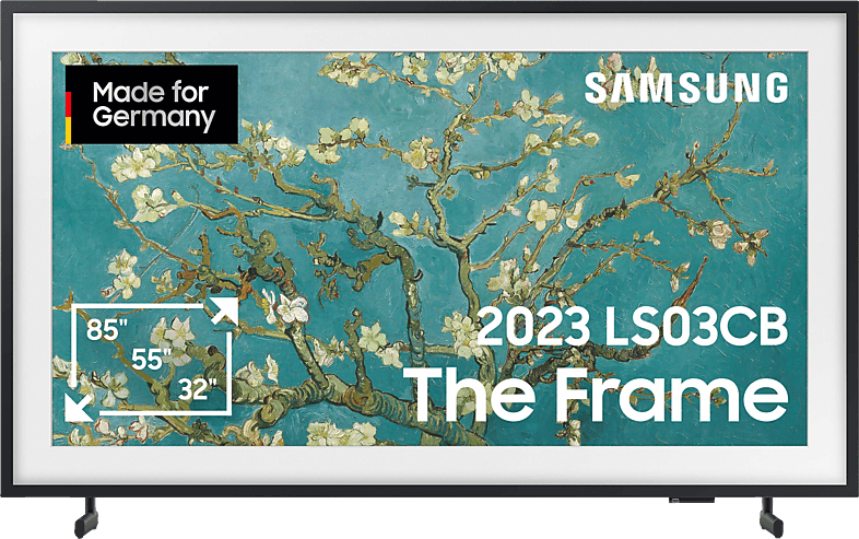 SAMSUNG GQ32LS03CBU The Frame QLED TV (Flat, 32 Zoll / 80 cm, Full-HD, SMART TV, Tizen)