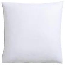 RIBECO Emily Federkopfkissen 80 x 80 cm Weiß