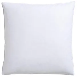 RIBECO Emily Federkopfkissen 80 x 80 cm Weiß