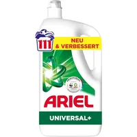 Ariel Flüssigwaschmittel, 111 Wäschen, Universal+, Fleck-Weg-Power beim 1. Waschen, selbst in kaltem Wasser