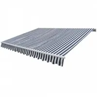 vidaXL Gelenkarmmarkise Motorisiert 600 cm blau/weiß