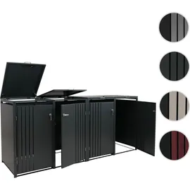 MCW Mülltonnenverkleidung MCW-O67 122 x 264 x 84 cm anthrazit