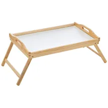Zeller Betttablett mit Einklappbaren Füßen, Kiefer,