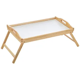 Zeller Betttablett mit Einklappbaren Füßen, Kiefer,