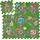 Tectake tectake® Puzzlematte Mycity 9-teilig, mit Stadt- und Straßenmotiv 90,5 x 90,5 cm Bunt