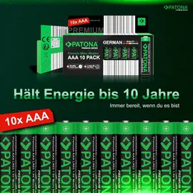 PATONA Premium 50x AAA Batterien (5x10er) Pack 1,5V Alkaline