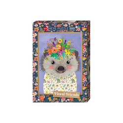 HEYE Puzzle Puzzle Funny Hedgehog, Floral Friends by Mia, Puzzleteile