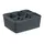 Relaxdays Schubladen Organizer 10-tlg. Set, Kunststoff Trennbox, grau