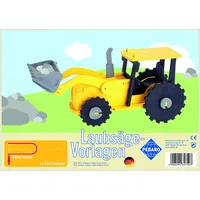 Pebaro 357S - Laubsägevorlage Radlader, 1 Platte, Größe DIN A4