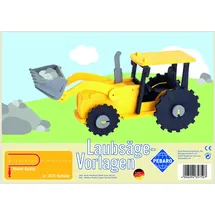 Pebaro 357S - Laubsägevorlage Radlader, 1 Platte, Größe DIN A4