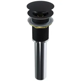 Bernstein Ablaufgarnitur für Waschbecken ohne Überlauf Schwarz matt