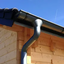4 Home and Garden Metall Dachrinnenset 323KA für Satteldächer bis 2 x 300 cm