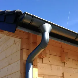 4 Home and Garden Metall Dachrinnenset 323KA für Satteldächer bis 2 x 300 cm