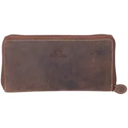 The Skandinavian Brand RFID Zip Wallet Hunter  tan