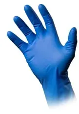 MED-COMFORT HIGH RISK Nitrilhandschuhe, puderfrei, blau 01196-S , 1 Packung = 50 Stück, Größe S