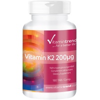 Vitamin K2 200μg - 180 Tabletten - ! FÜR 6 MONATE ! - vegan - aus Natto | Vitamintrend®