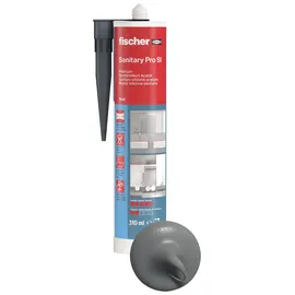 Fischer DSSA Sanitär-Silikon dunkelgrau 310 ml