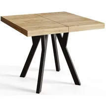 alpimeble Rico 90 x 77 x 90 cm naturbelassen/schwarz