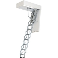 Dolle Bodentreppe clickFIX® vario 110x60cm Aluminium-Scherentreppe 320–355 cm Raumhöhe mit U-Wert 0,49