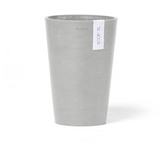 Ecopots Vase Pisa Weißgrau 17,5 cm x 3 cm