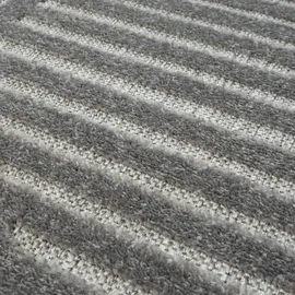 Sanat Teppich SANAT "Berlin", grau (anthrazit), B:80cm H:6mm L:150cm, Kunstfaser, Teppiche, Teppich, In -und Outdoor geeignet, Außenbereich, Terrasse, Balkon, auch Läufer