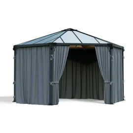 CANOPIA Vorhangset für Pavillon 3 x 3 m Grau