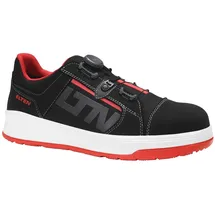 ELTEN Sicherheitshalbschuhe ISAAK XXST BOA® black-red Low ESD S2 | Größe: EU 46 - Rot